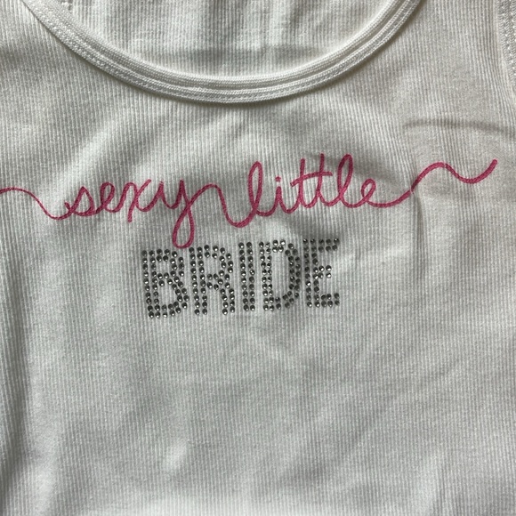 Set if Victoria Secret tank tops. SEXY LITTLE BRIDE/Just married - Picture 2 of 6